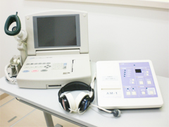 呼吸機能兼鼻腔通気度計(睡眠時無呼吸のCPAP治療前にお勧めの検査)と聴力計